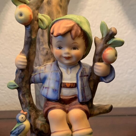 Hummel Goebel Apple Tree Boy Lamp & Shade VTG W Germany - Picture 2 of 13